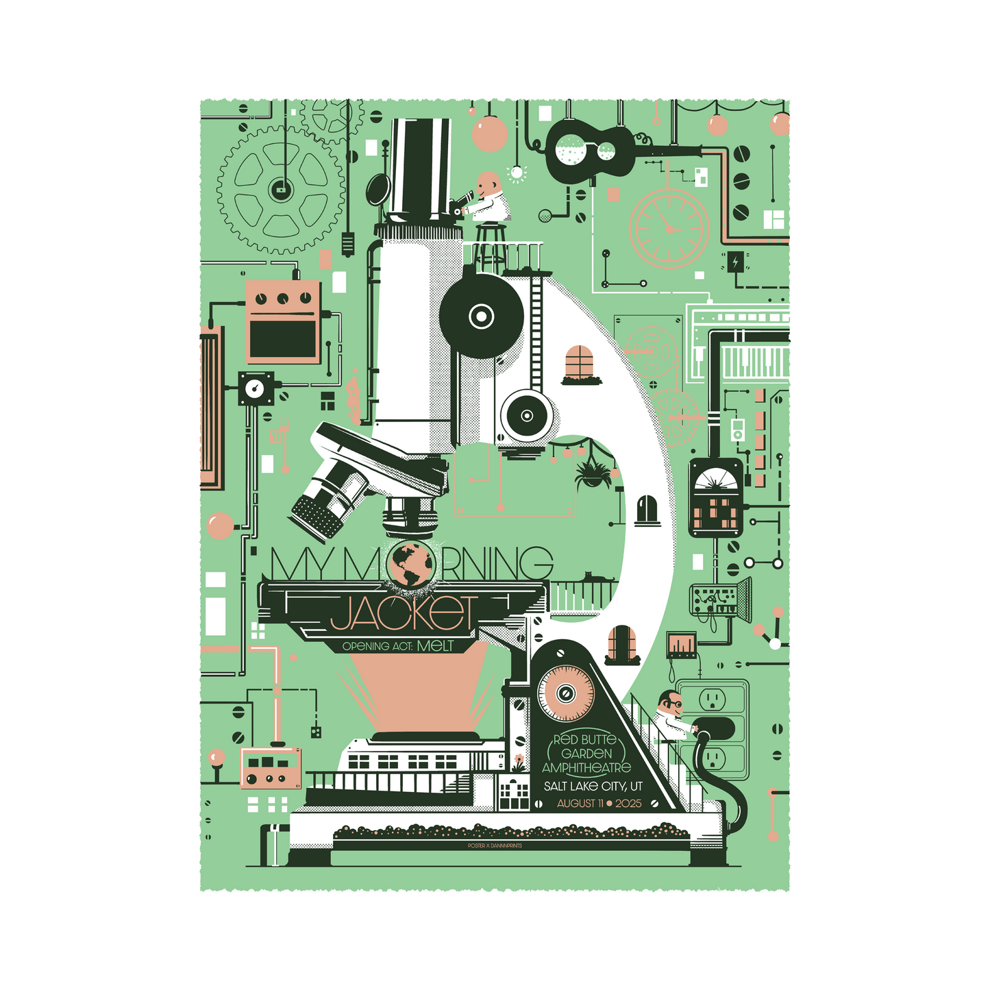 8/11/25 Salt Lake City UT Show Poster by DannnPrints