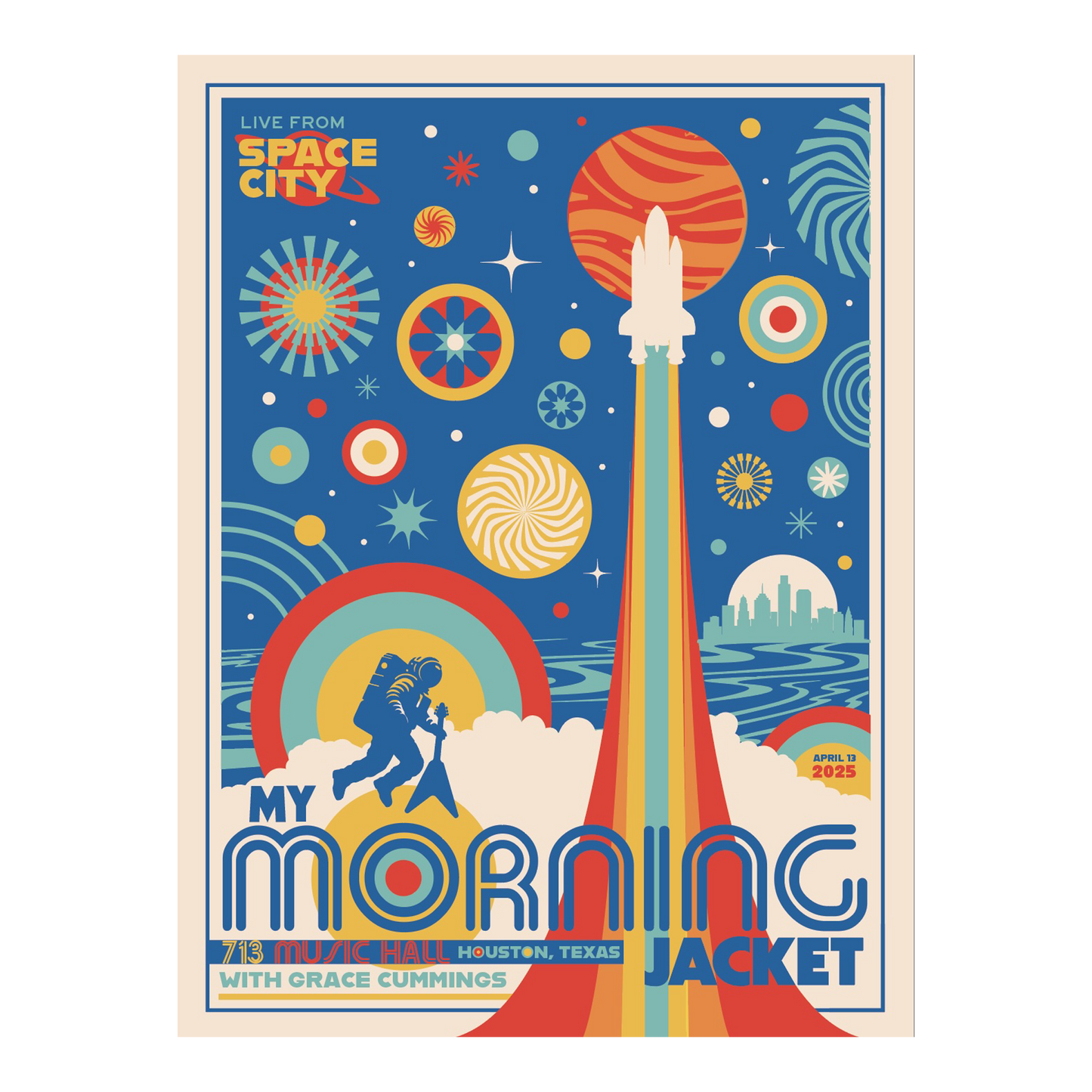 4/13/25 Houston TX Show Poster