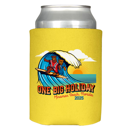 One Big Holiday 2025 Surf Bears Koozie