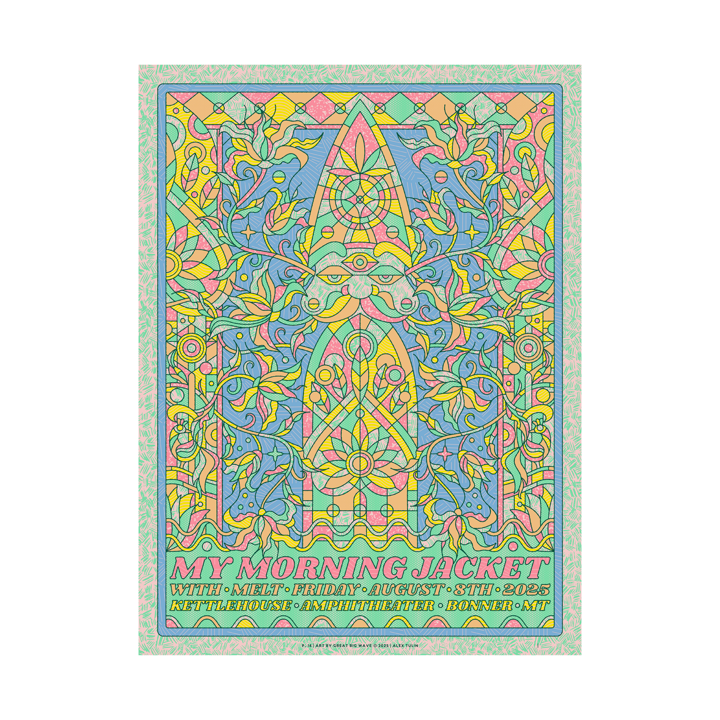 8/8/25 Bonner MT Show Poster by Alex Tulin