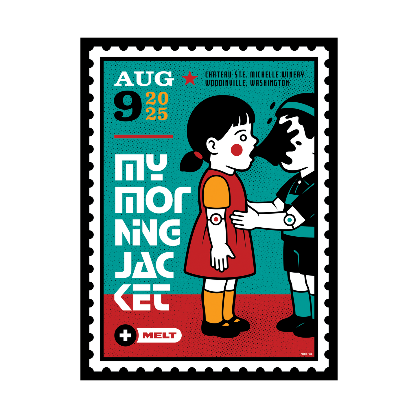 8/9/25 Woodinville WA Show Poster by Randy Fung