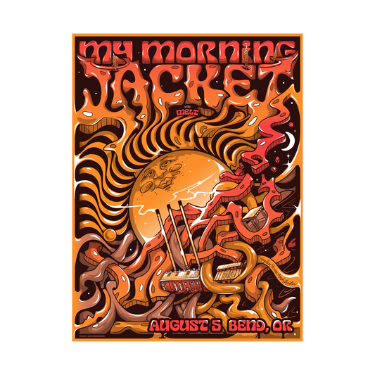 8/5/25 Bend OR Show Poster by Jeremy Kramer