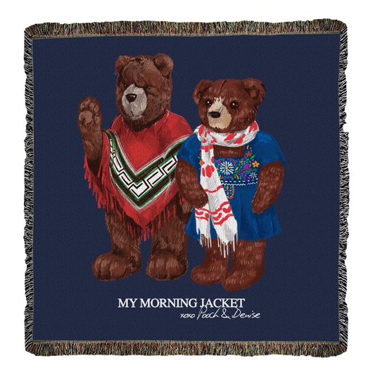 Pooch & Denise Woven Bears Blanket