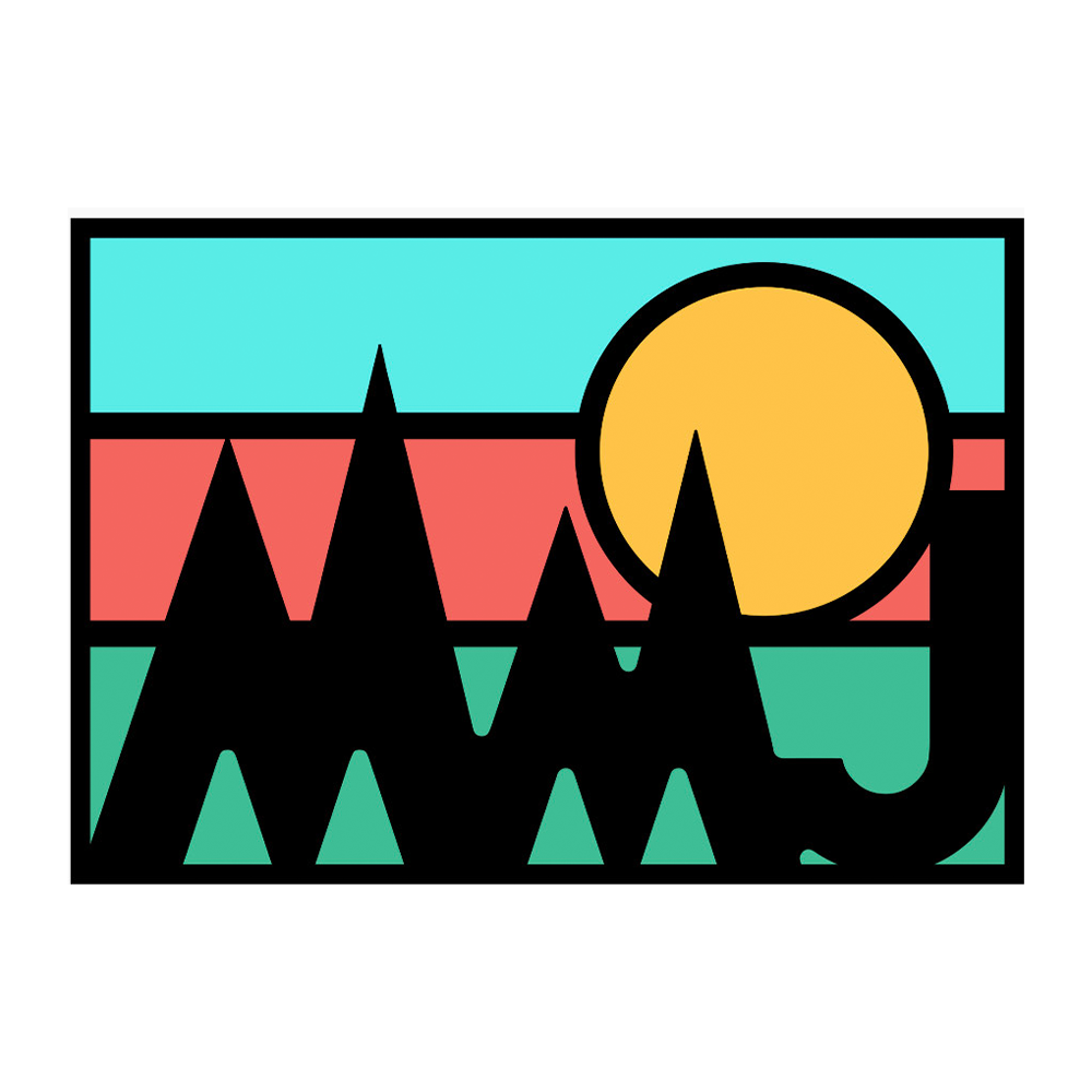 MMJ Mountains Sticker