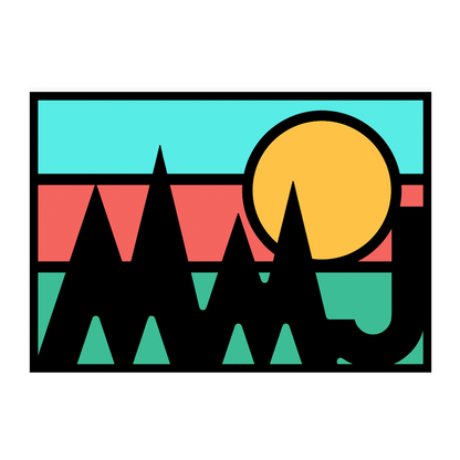 MMJ Mountains Sticker